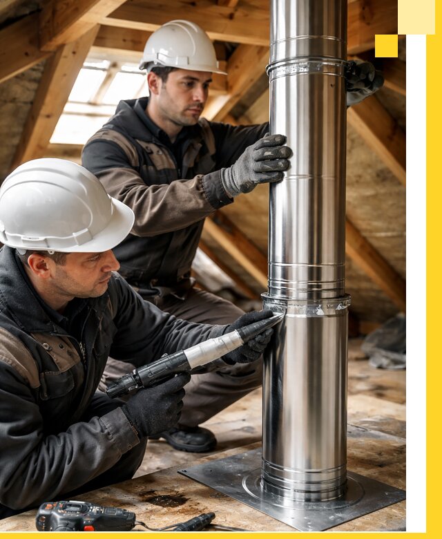 Монтаж дымоходов для каминов в Ялте с гарантией качества