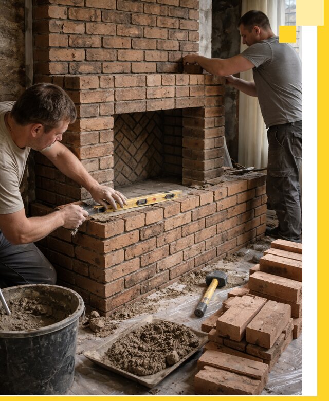 Изготовление и установка кирпичных каминов в Ялте