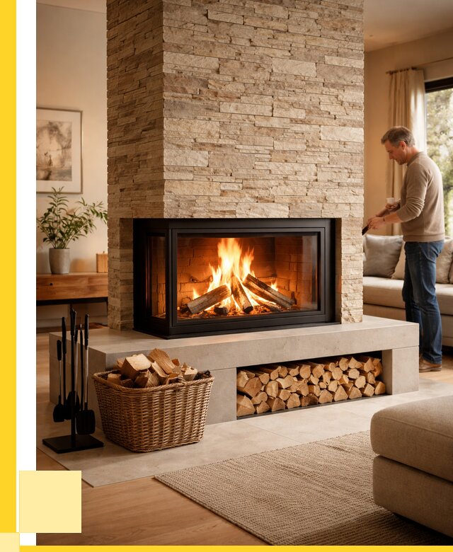 Дровяной камин под ключ в Ялте от 204320 р. | ЭриданЯлт