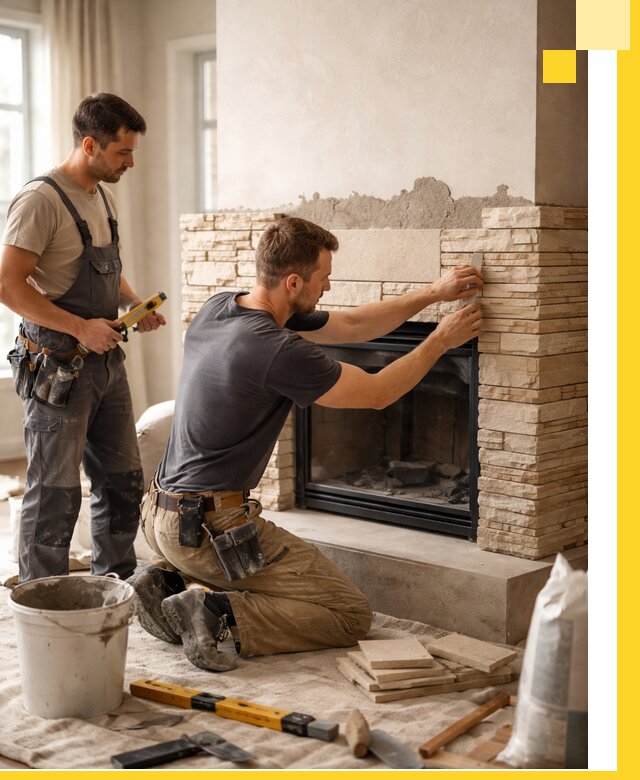 Установка и монтаж каминов для загородного дома в Ялте