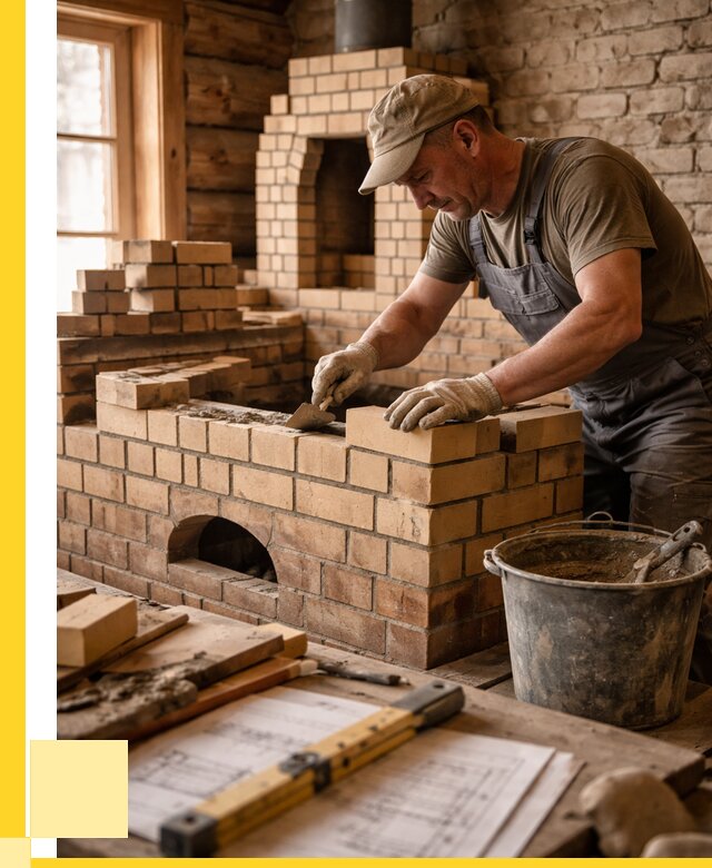 Кладка печей из кирпича в Ялте цены от 30648 р. - ЭриданЯлт