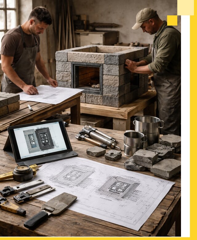 Разработка проектов печей с согласованием и монтажом в Ялте