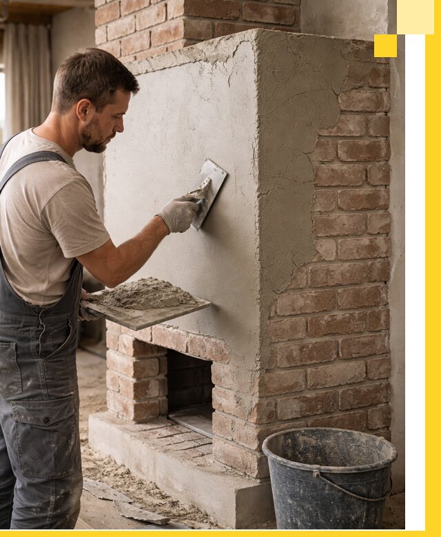 Отделка печей и облицовка каминов в Ялте под ключ