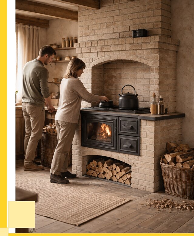 Печи с плитой в Ялте от 45972 р. | ЭриданЯлт — кирпичная печь