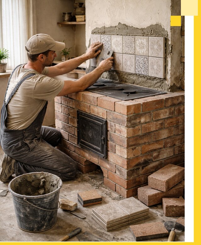 Печи с плитой на заказ монтаж гарантия и сервис в Ялте