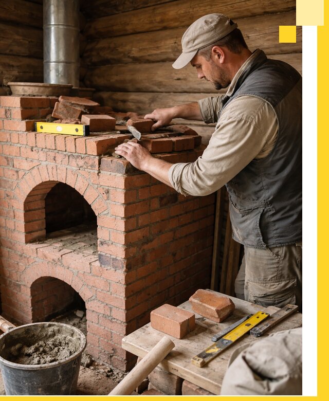 Изготовление и установка русских печей в Ялте под ключ