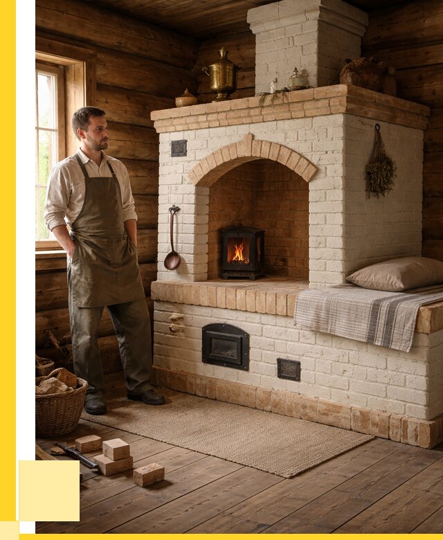 Русские печи с лежанкой под ключ в Ялте от 153240 р. ЭриданЯлт