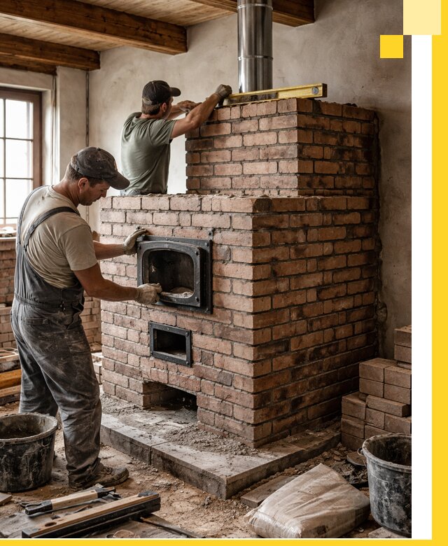 Печи для загородного дома под ключ в Ялте — монтаж и сервис