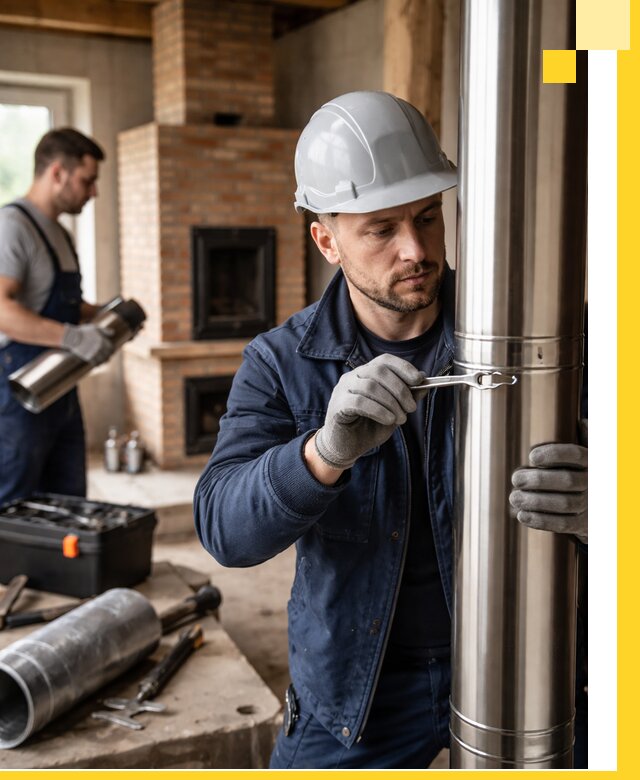 Профессиональный монтаж дымоходов для печей в Ялте