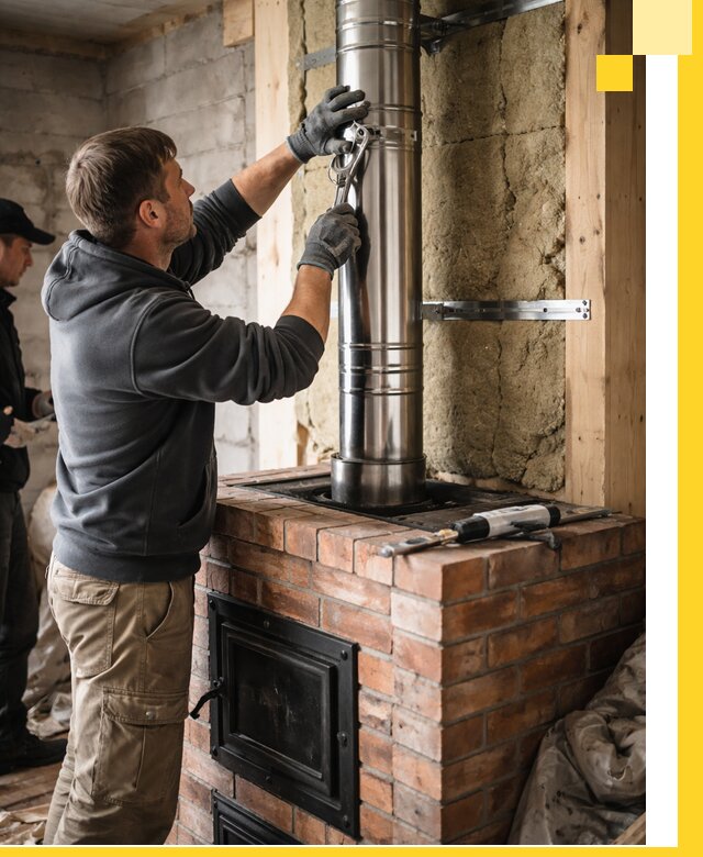 Изготовление и монтаж печей и дымоходов под ключ в Ялте