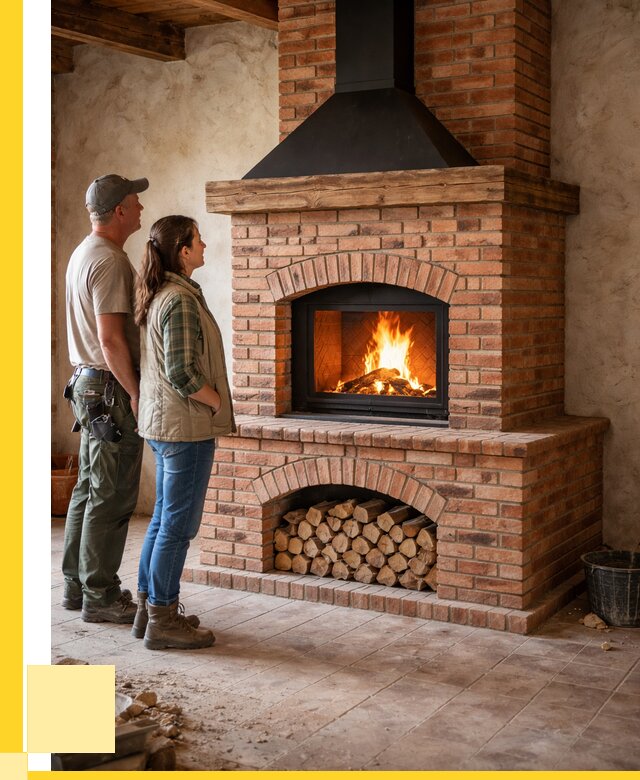 Печи камины из кирпича в Ялте от 122592 р. | ЭриданЯлт