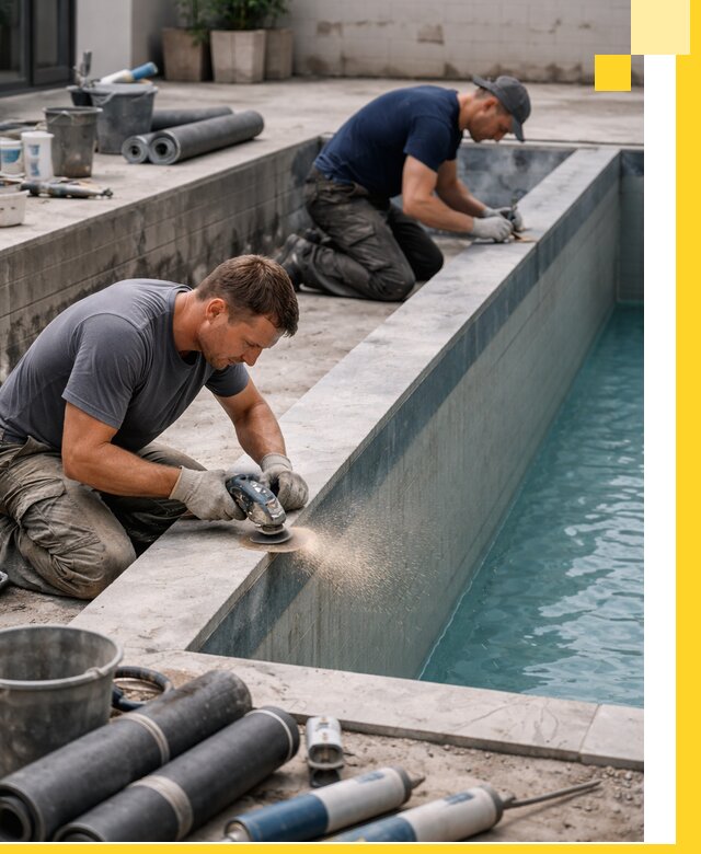 Профессиональный ремонт бассейнов под ключ в Ялте