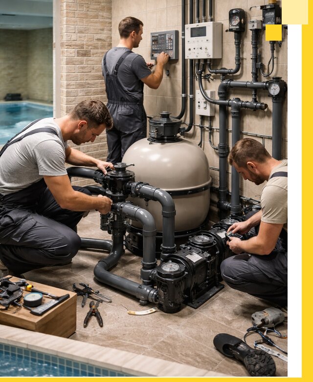 Комплексное оборудование для бассейнов под ключ в Ялте