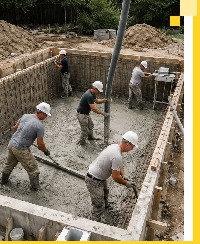 Строительство бетонных бассейнов под ключ в Ялте