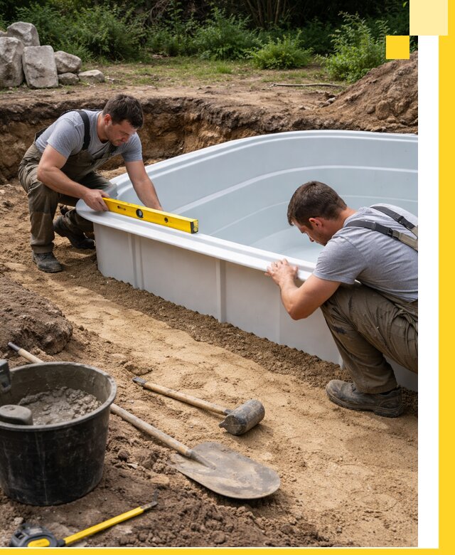 Производство и установка пластиковых бассейнов в Ялте под ключ