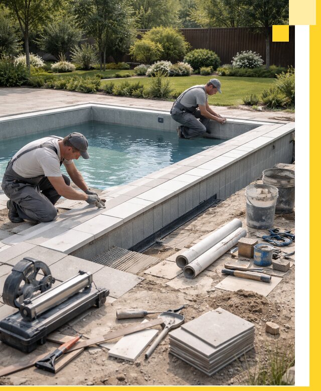 Строительство открытых бассейнов под ключ в Ялте профессионально