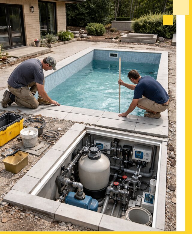 Строительство качественных домашних бассейнов под ключ в Ялте