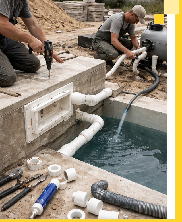 Строительство скиммерных бассейнов под ключ в Ялте