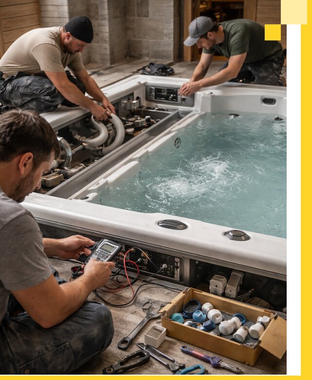 Гидромассажные бассейны под ключ в Ялте, дизайн и монтаж