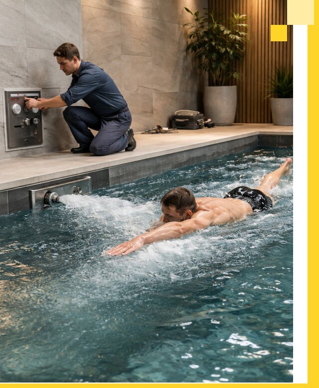 Проектирование и монтаж бассейнов с противотоком в Ялте