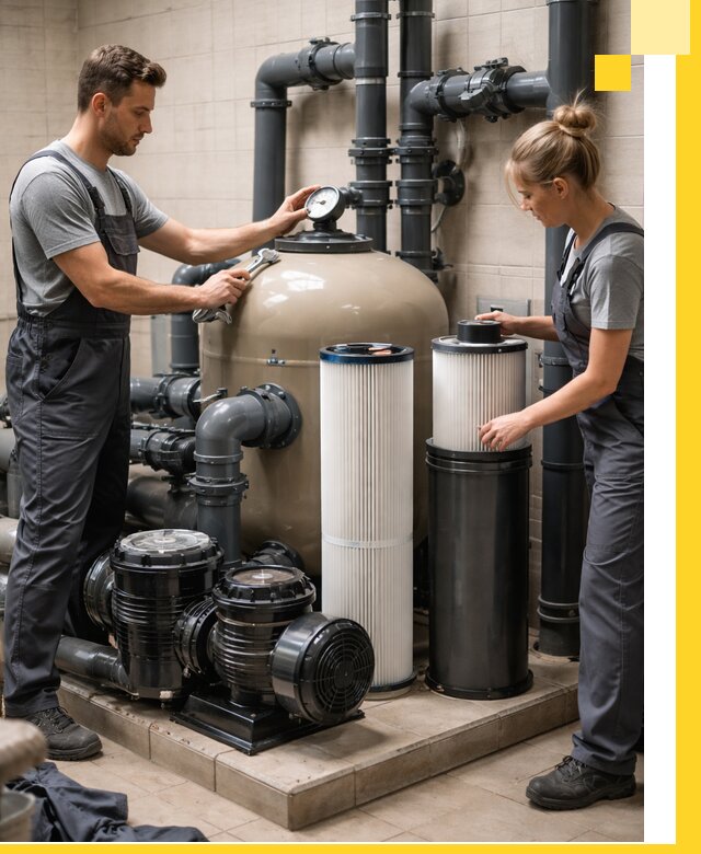 Фильтры и системы фильтрации для бассейнов в Ялте