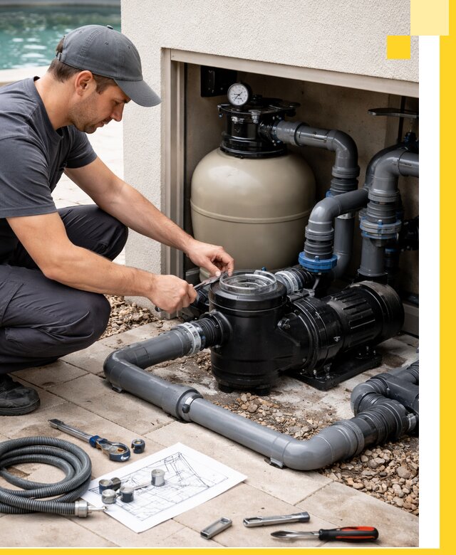 Поставка, монтаж и сервис насосов для бассейнов в Ялте