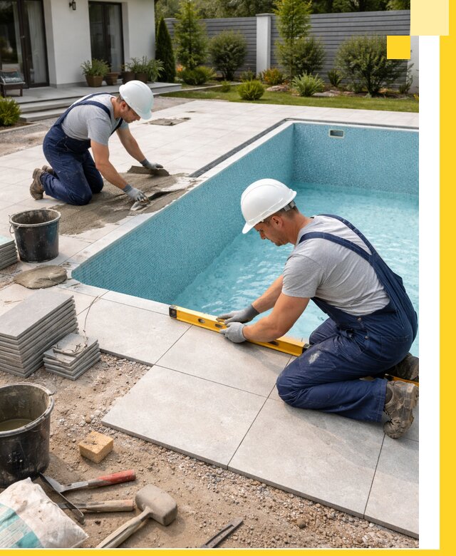 Строительство и монтаж плавательных бассейнов под ключ в Ялте