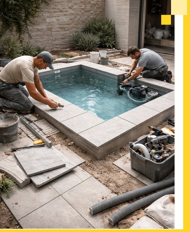 Мини бассейны под ключ в Ялте, дизайн и установка