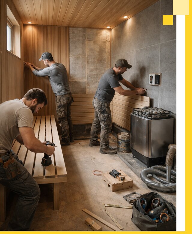 Сауны под ключ в Ялте, проектирование, строительство, отделка