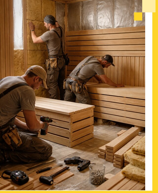 Профессиональное строительство саун под ключ в Ялте