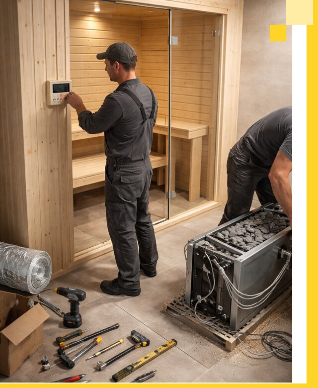 Поставка, установка и монтаж электрических саун в Ялте