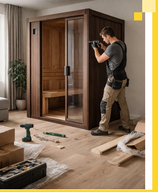 Установка и производство мини саун под ключ в Ялте