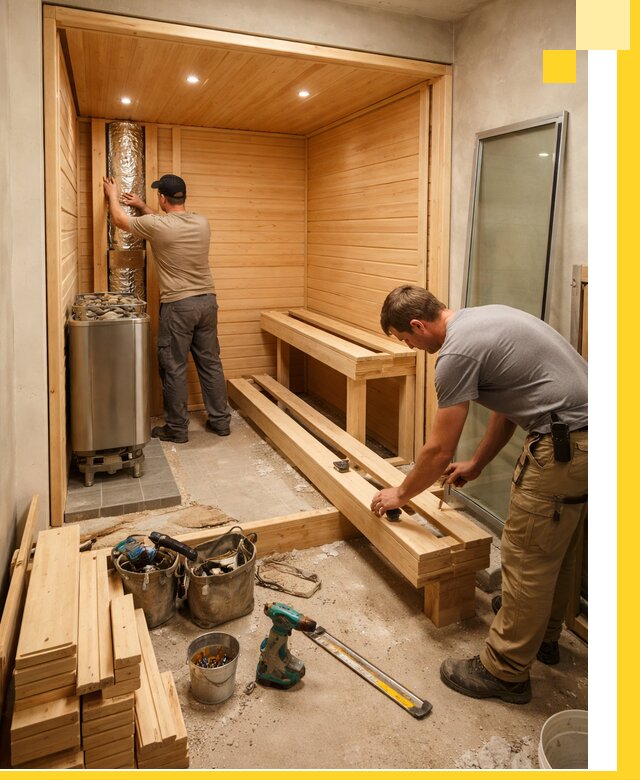 Проектирование и установка домашних саун под ключ в Ялте