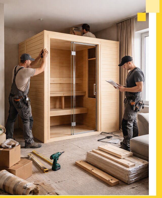 Установка и благоустройство саун в квартире в Ялте