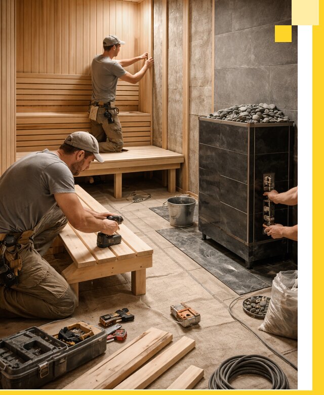 Дизайн и строительство интерьерных саун под ключ в Ялте