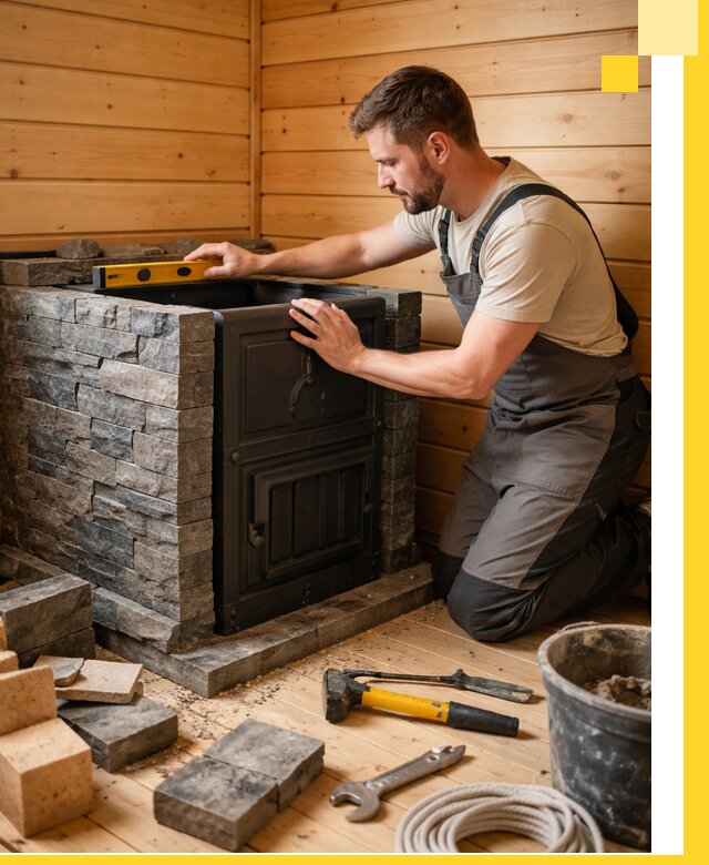 Производство и установка печей для саун под ключ в Ялте