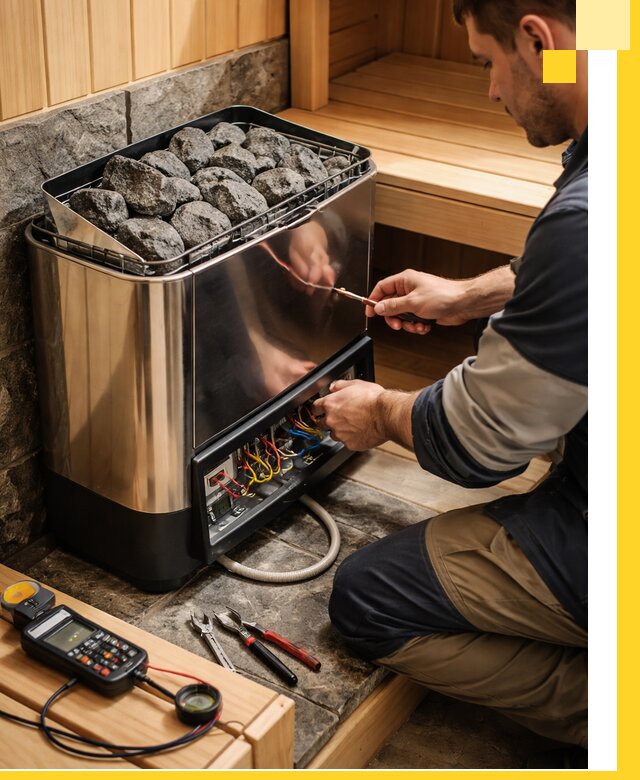 Продажа и установка электрокаменок для саун в Ялте