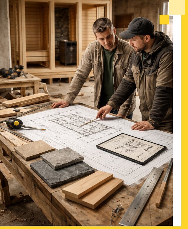 Проекты бань под ключ и планы строительства в Ялте