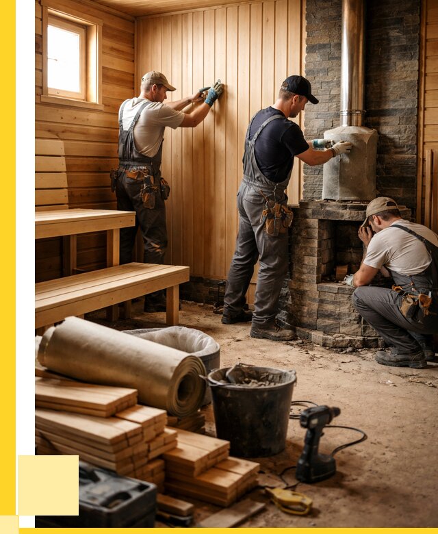 Ремонт бань под ключ в Ялте от 45972 р. | ЭриданЯлт