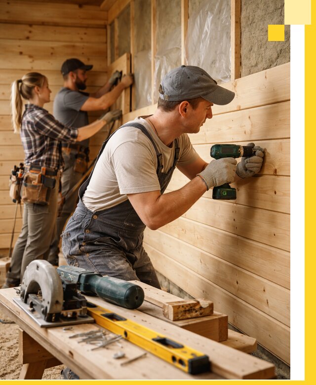 Обшивка бань под ключ в Ялте: отделка стен и потолков