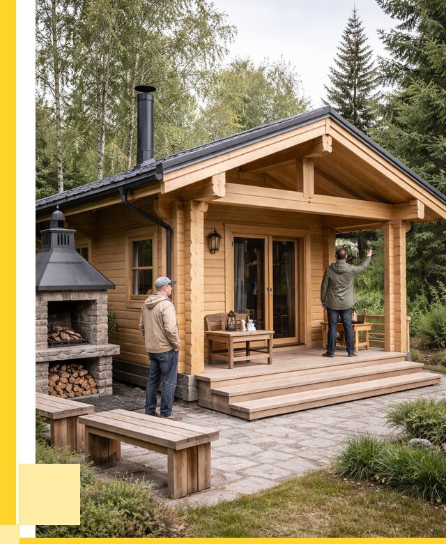 Деревянные бани под ключ в Ялте от 459720 р. | ЭриданЯлт