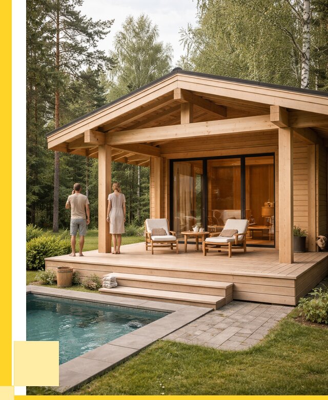 Бани с террасой под ключ в Ялте от 612960 р. | ЭриданЯлт