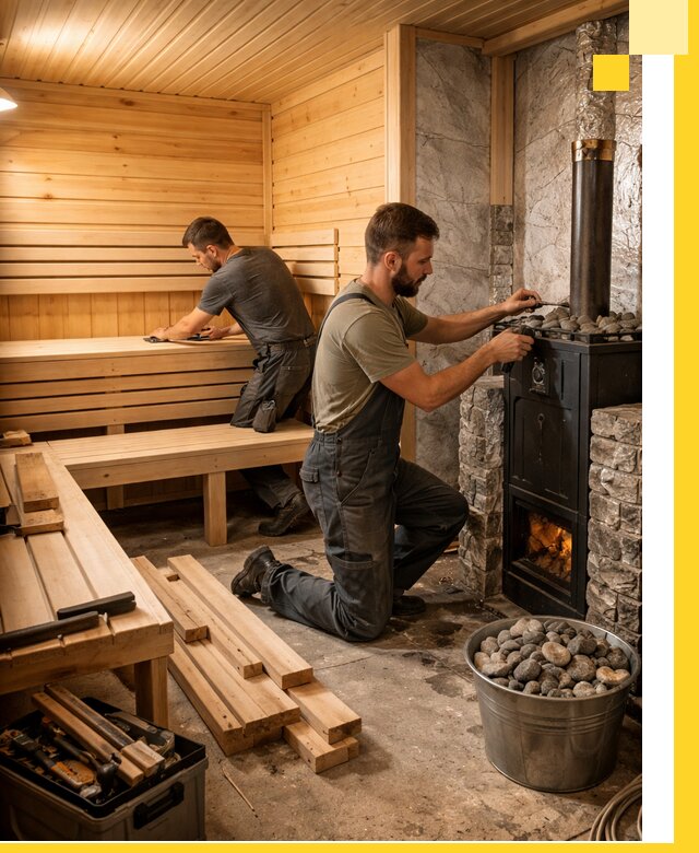 Дизайн и строительство интерьеров бань под ключ в Ялте