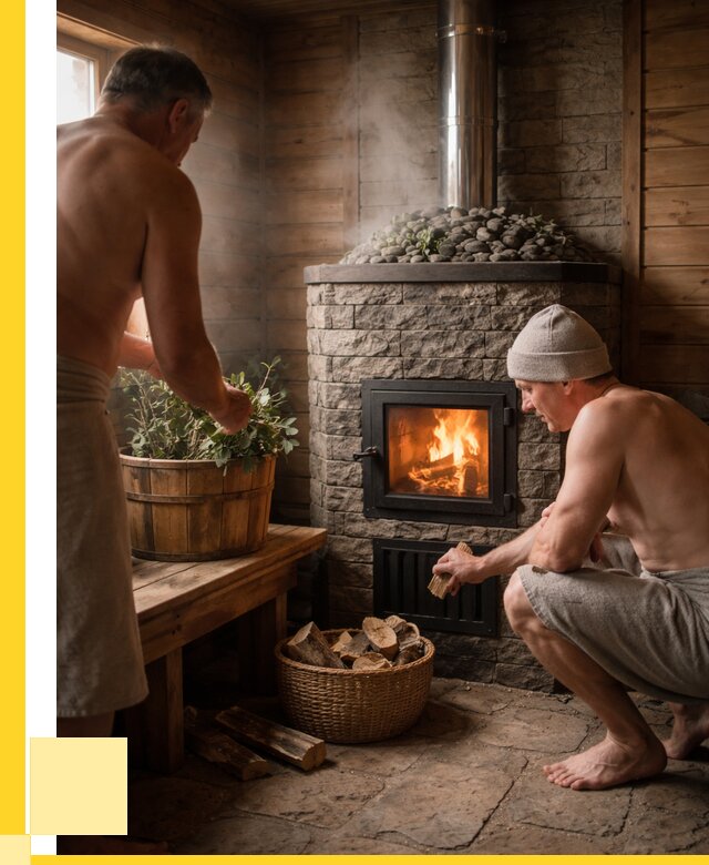 Банные печи под ключ в Ялте от 45972 р. | ЭриданЯлт кирпичная