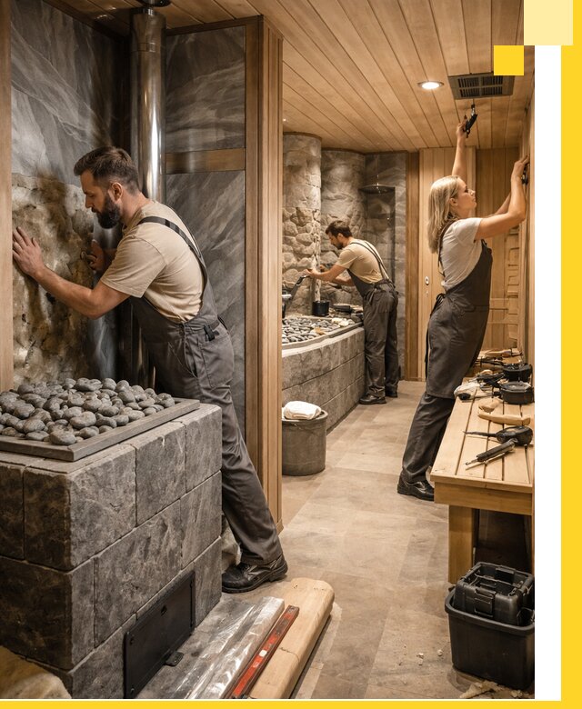 Строительство бань и SPA процедур в Ялте под ключ и отделкой