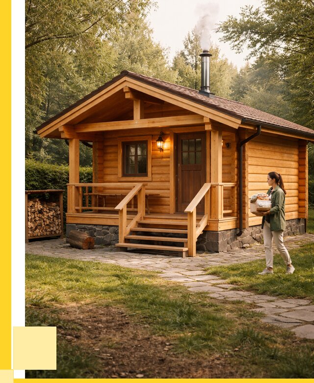 Купить баню под ключ в Ялте от 664040 р. | ЭриданЯлт