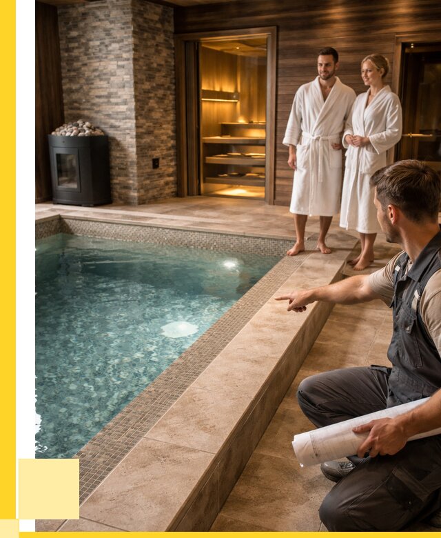 Проект бани с бассейном под ключ в Ялте от 66404 р. | ЭриданЯлт