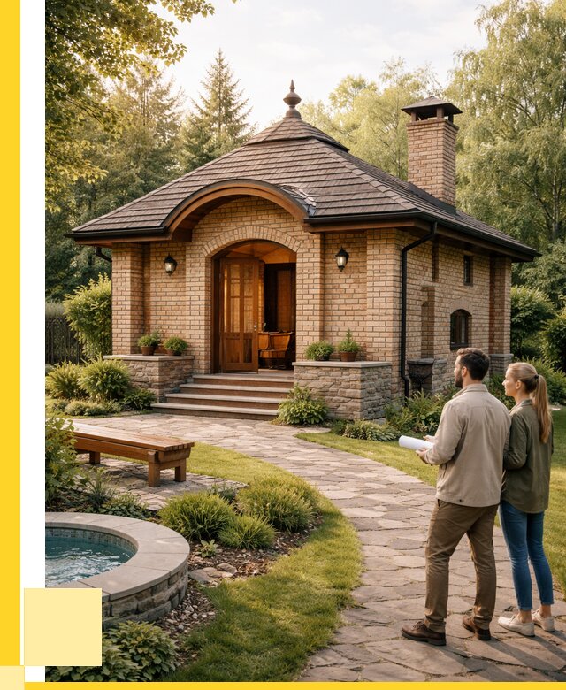 Проект кирпичной бани в Ялте от 30648 р. | ЭриданЯлт