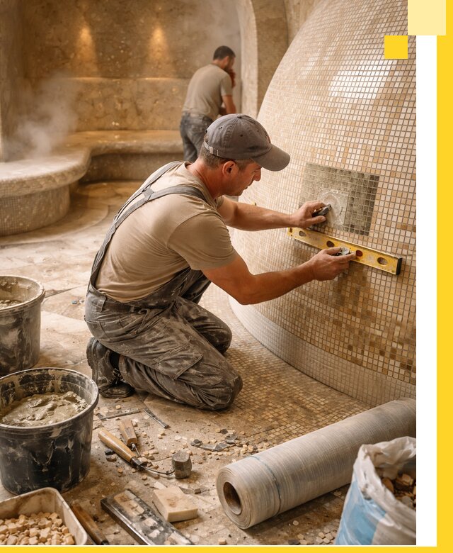 Хамам под ключ в Ялте: проектирование, строительство, отделка