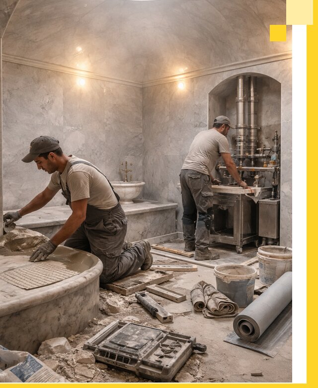 Строительство турецких бань хаммам под ключ в Ялте